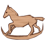 Birch Wood Rocking Horse