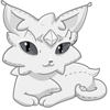 A White Nyrin Plush Vanilla's favorite toy