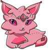 A Valentine Pink Nyrin Plush Evelynne [g1]'s favorite toy