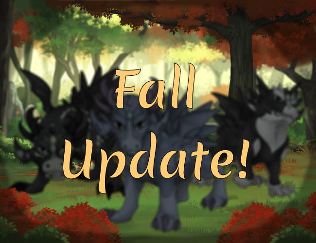 Fall woods scene with obscured Razics in background with text reads 'Fall Update'.